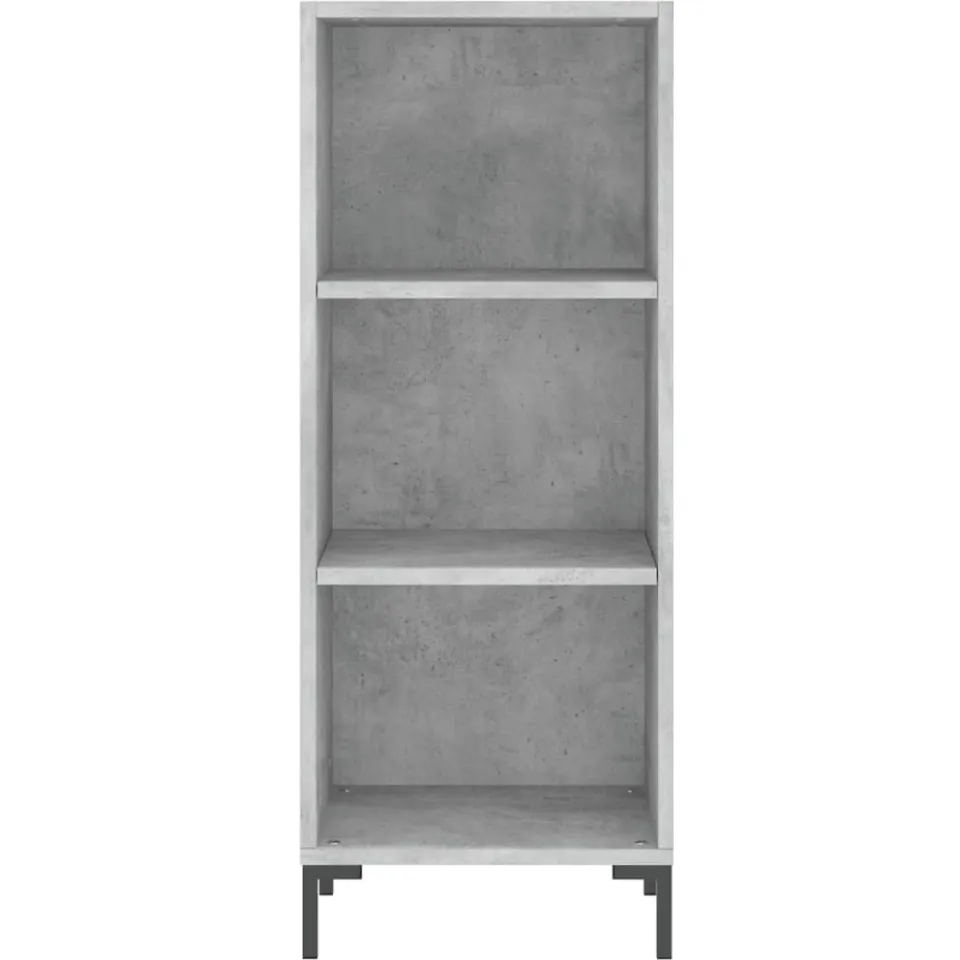 vidaXL Dressoir 34,5x32,5x90 cm bewerkt hout betongrijs