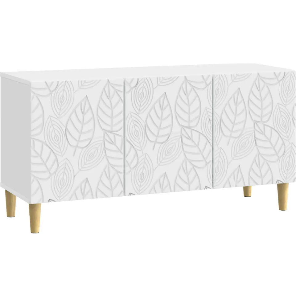 vidaXL TV-kast 99 x 34,5 x 50 cm Wit Bewerkt hout