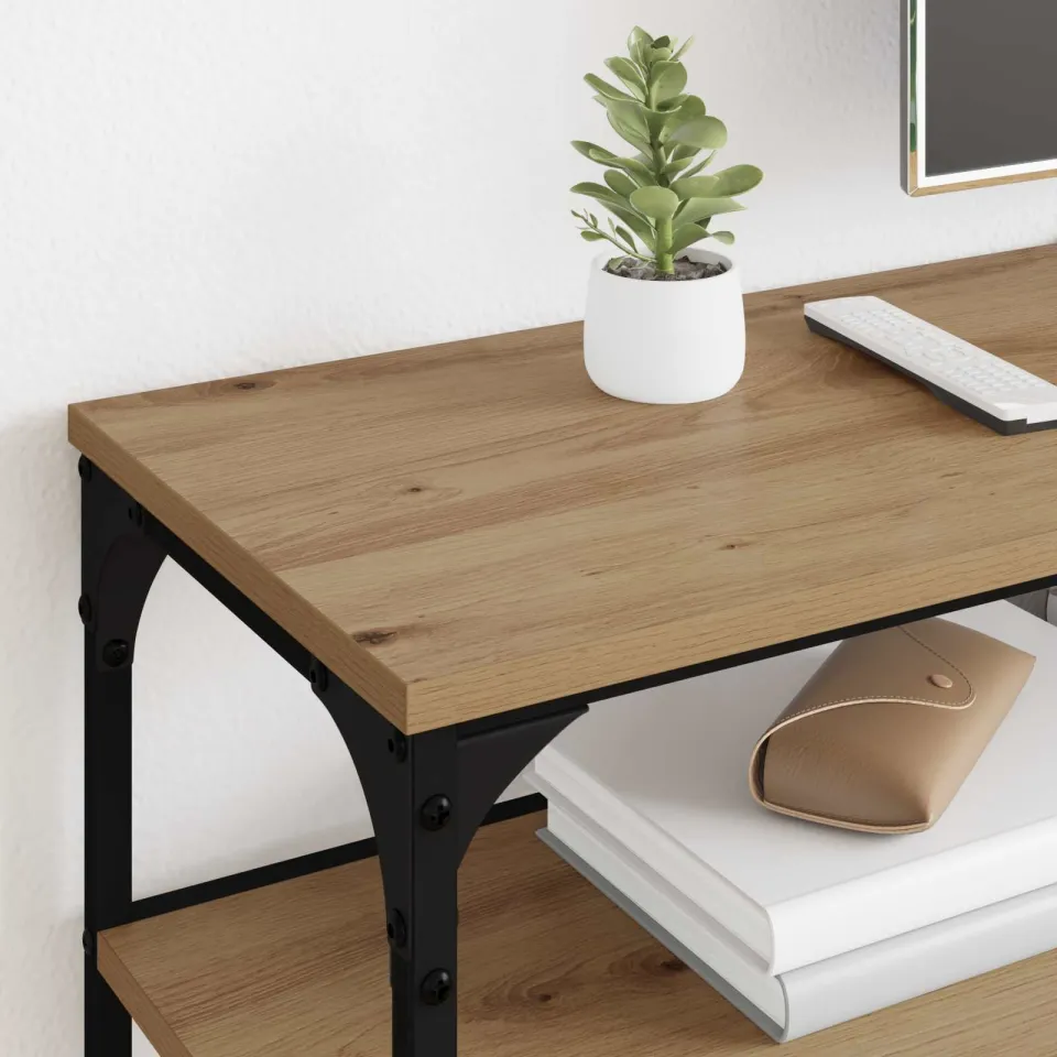 vidaXL TV-kast 160 x 30 x 50 cm Artisan Eiken Gemonteerd hout en ijzer, foto 4