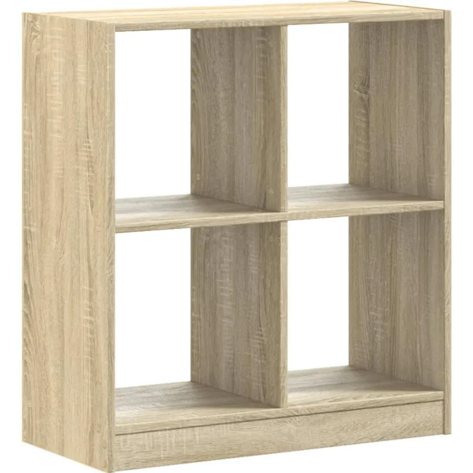vidaXL Boekenkast 68,5x32x75 cm bewerkt hout sonoma eikenkleurig, foto 3