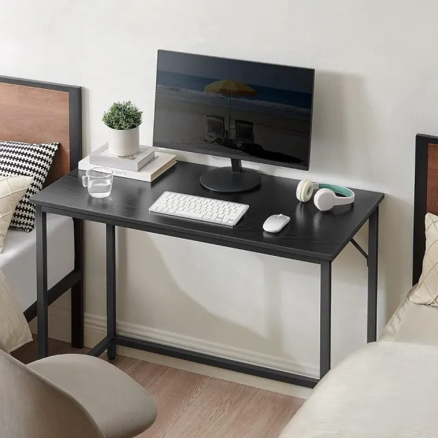 Vasagle Parya Home Compact Bureau – Modern computerbureau met metalen frame, 50 x 100 x 76 cm, zwart