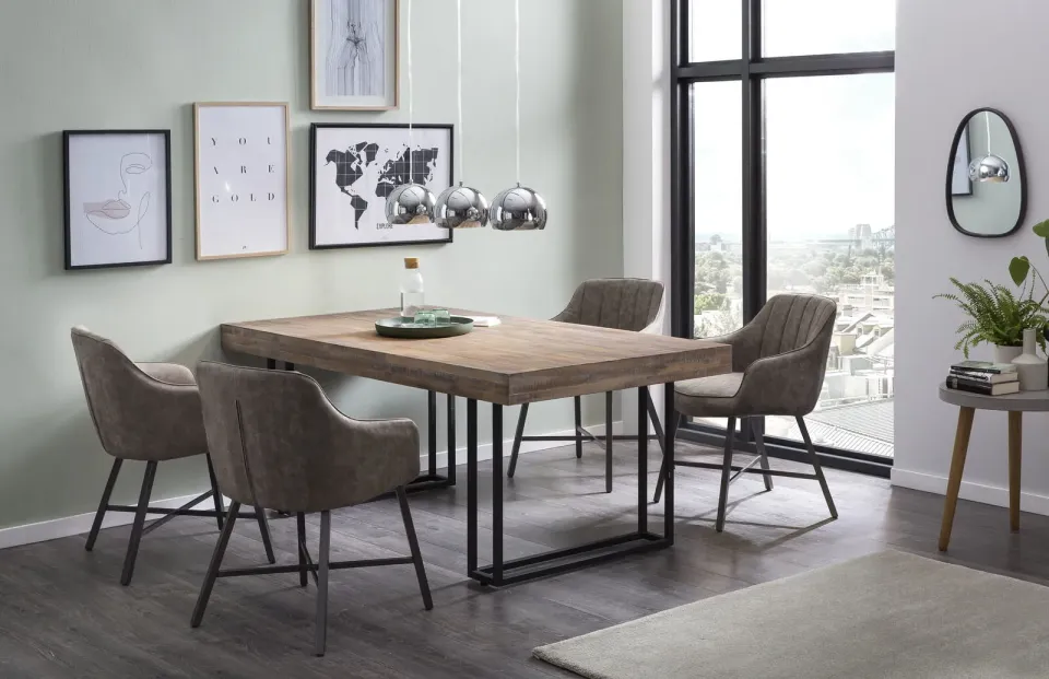 eetkamertafel Damian acacia bruin, foto 2