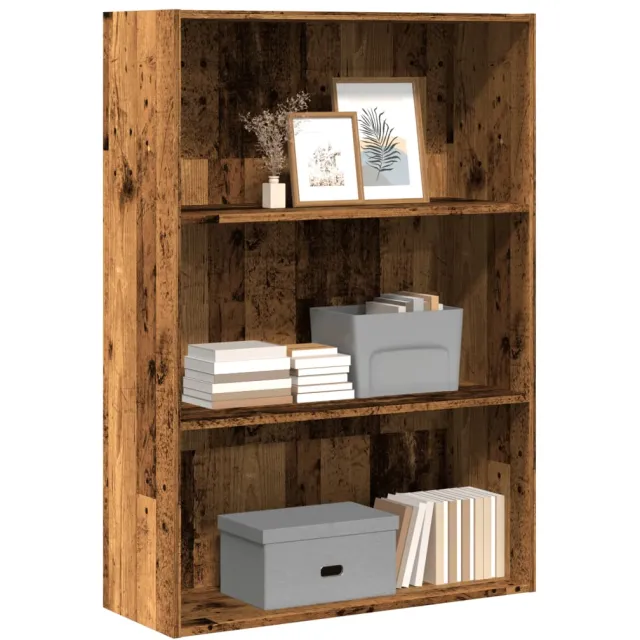 vidaXL Boekenkast 80x30x114 cm bewerkt hout oud houtkleurig Bruin