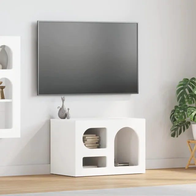 vidaXL TV-kast ELST 60 x 35 x 40 cm Wit Bewerkt hout