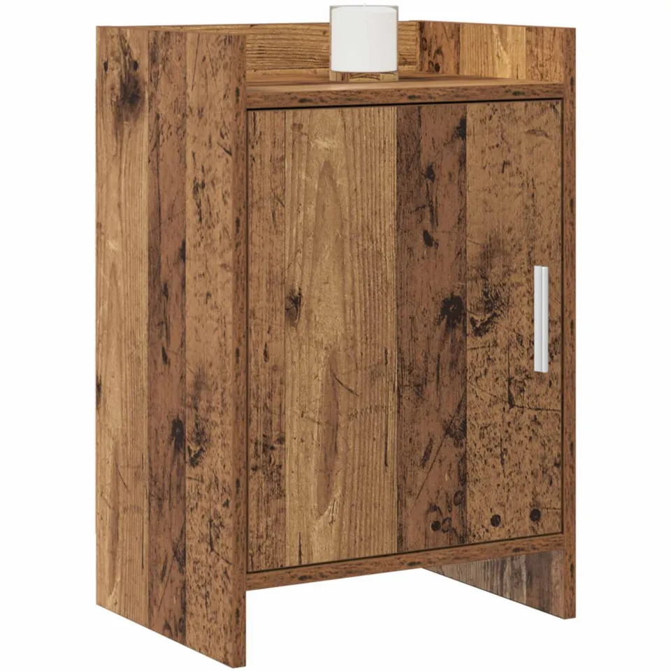 vidaXL Nachtkastjes 2 st Oud hout 40 x 30 x 60 cm Bewerkt hout Bruin