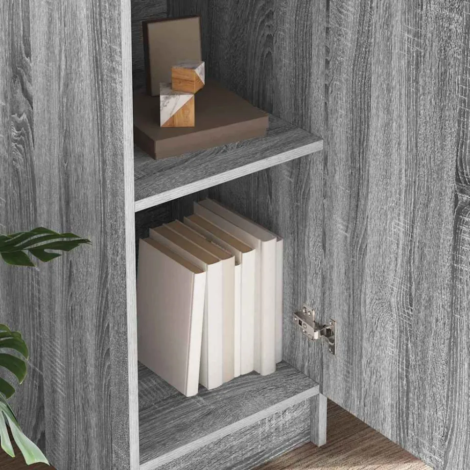 vidaXL Hoge kast Grijs Sonoma 35 x 39 x 168 cm, foto 4
