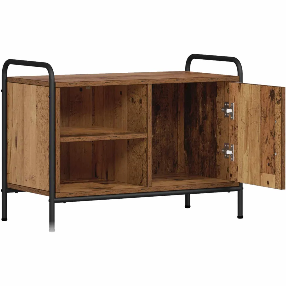 vidaXL Tv-meubel 67,5 x 33 x 50 cm Oud hout Bruin