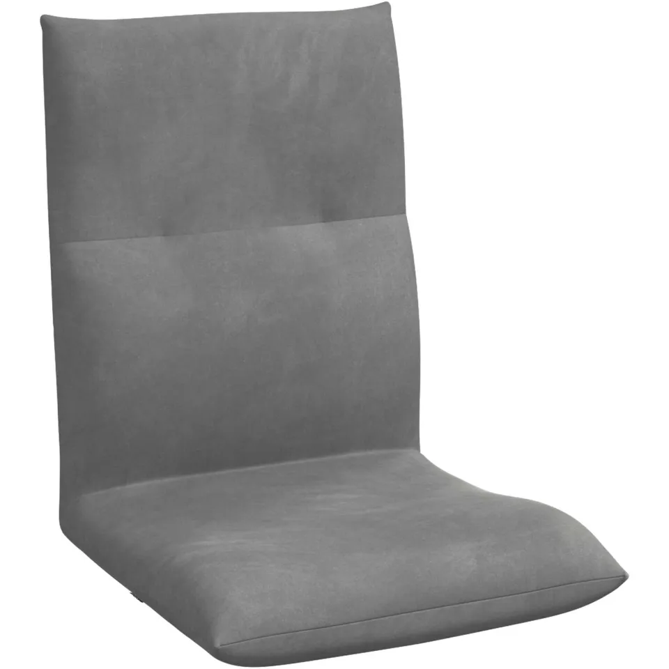 vidaXL Verstelbare vlo stoelen Donkergrijs Fluweel