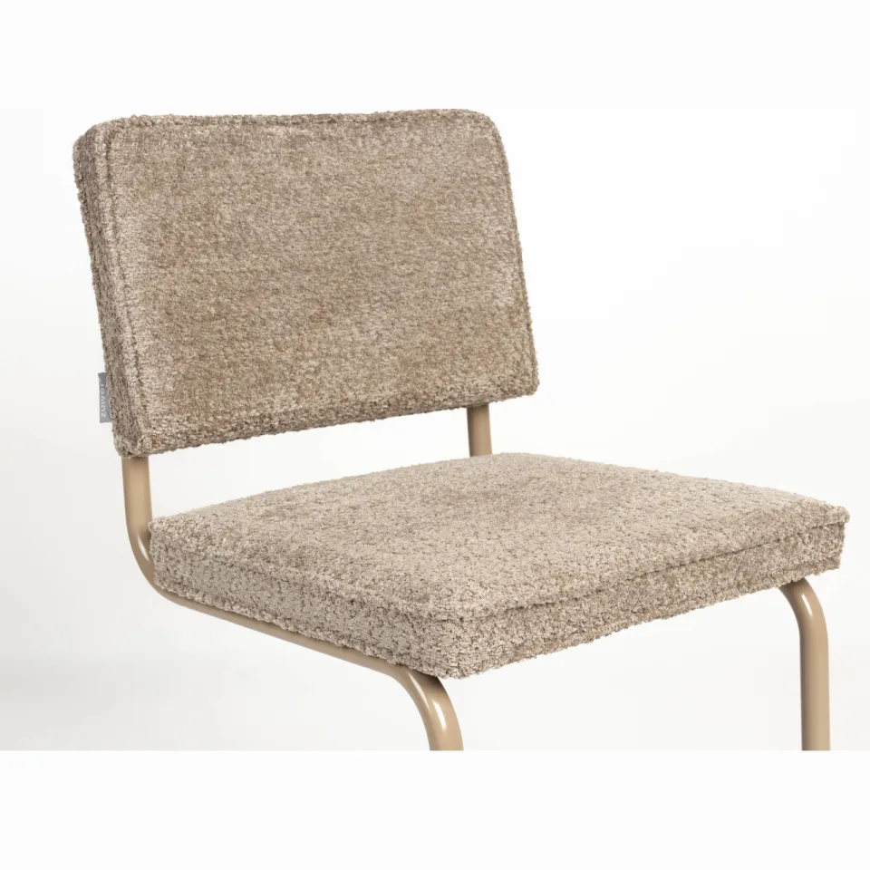 Zuiver Ridge Soft eetkamerstoel beige, foto 6