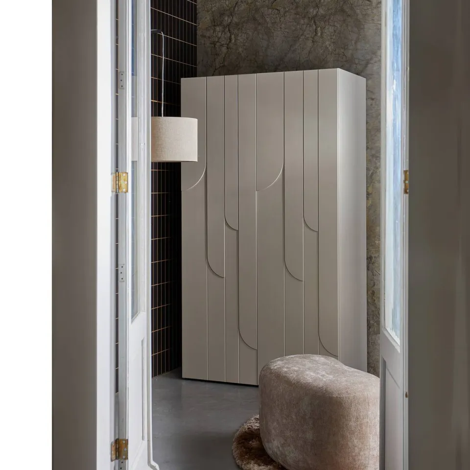 WOOOD Popular Organische Poef - Polyester - Taupe - 43x73x49, foto 3