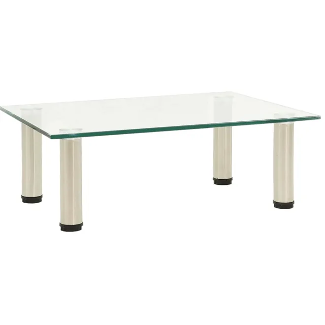 vidaXL Tv-meubel 40x35x17 cm gehard glas transparant Transparent