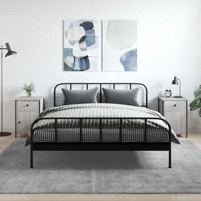 vidaXL Nachtkastjes 2 st 40x42x60 cm bewerkt hout sonoma eikenkleurig Bruin