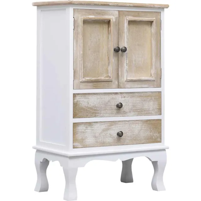 vidaXL Ladekast 50x30x80 cm hout wit