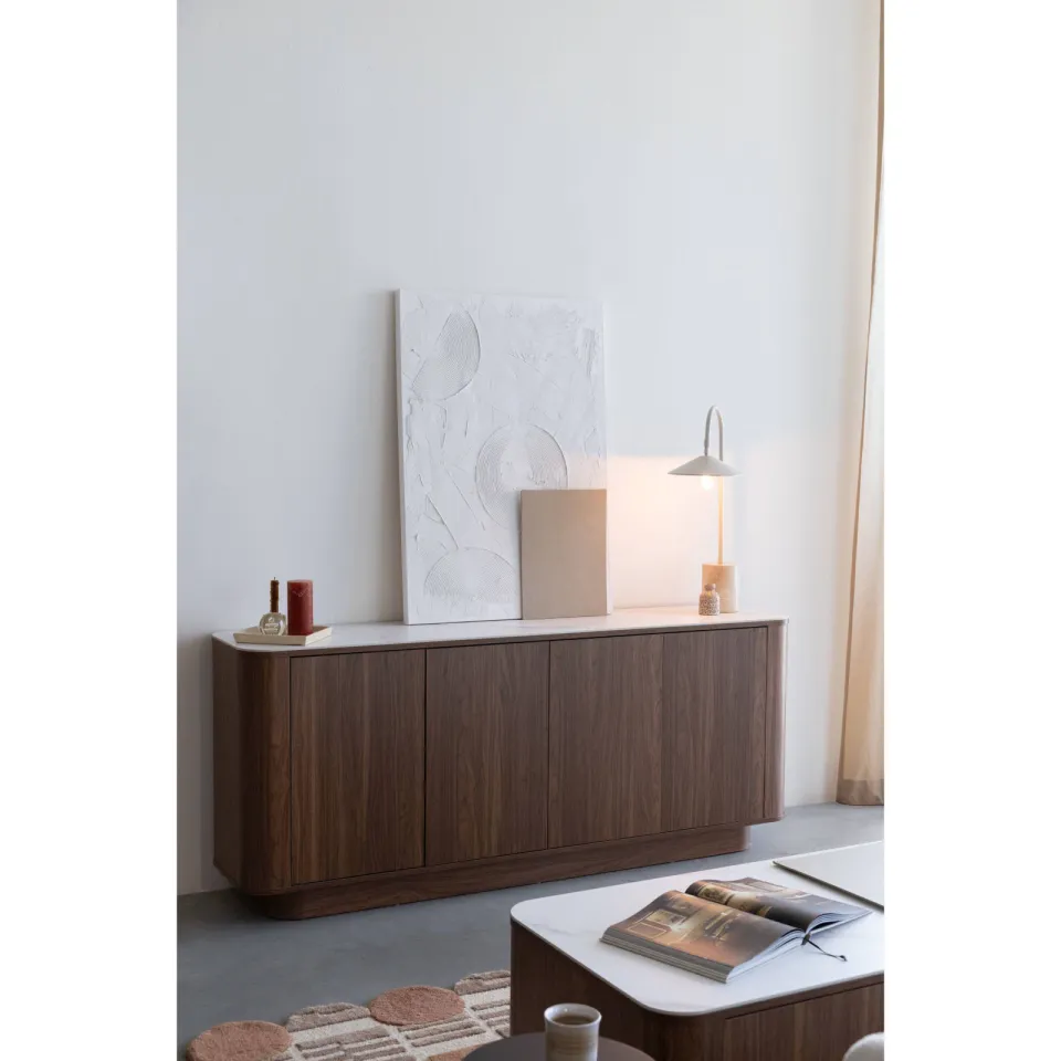 Housecraft Living Almira hoog dressoir walnoot, foto 5