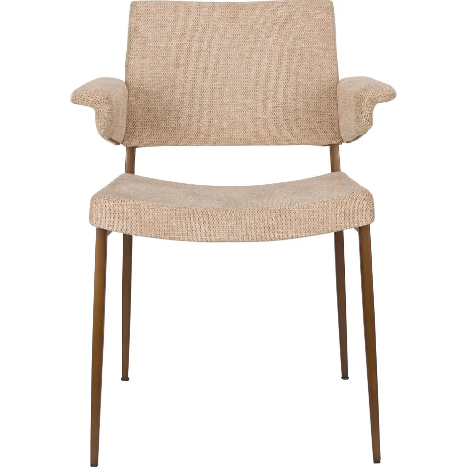 Dutchbone Portland eetkamerstoel beige, foto 2
