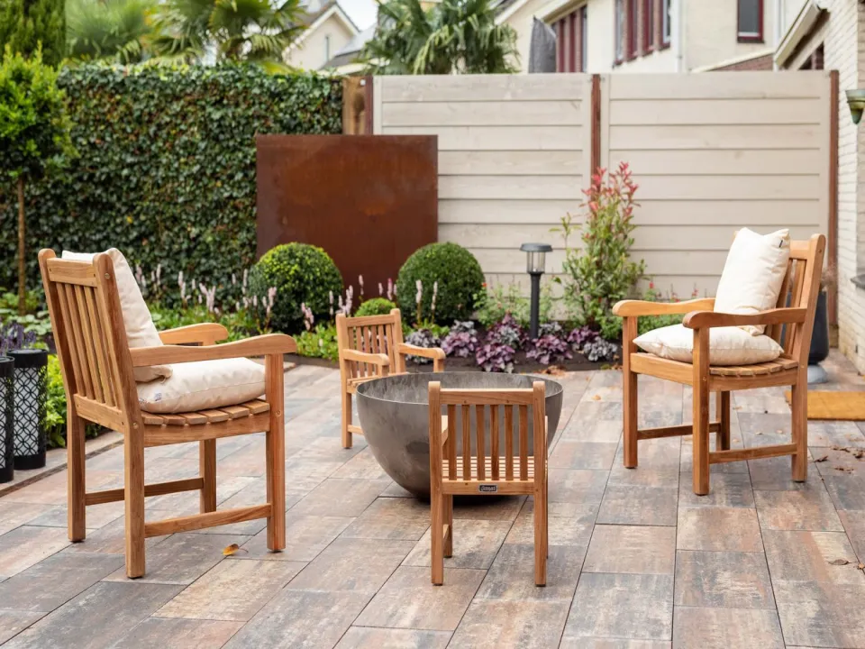 Sunyard Furniture Sunyard Wales/Liverpool 210cm dining tuinset 7-delig bruin, foto 4