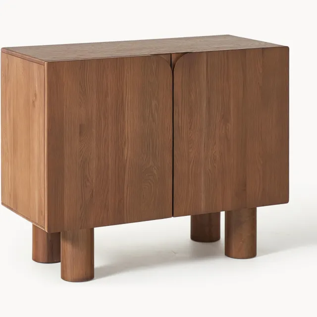 Westwing Collection Dressoir Cadi van eikenhout Bruin