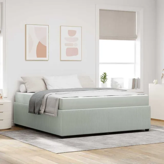 vidaXL Bedframe Lichtgrijs 180 x 200 cm Stof
