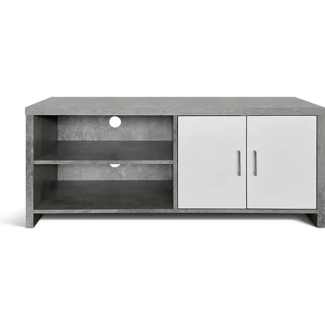 tv-meubel Abel beton-wit