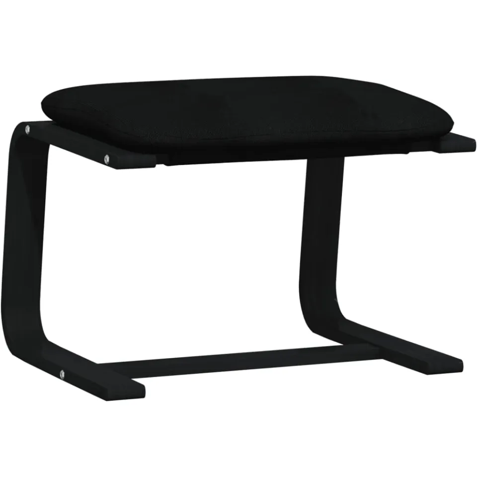 vidaXL Voetenbank 51x41x40 cm stof zwart, foto 4