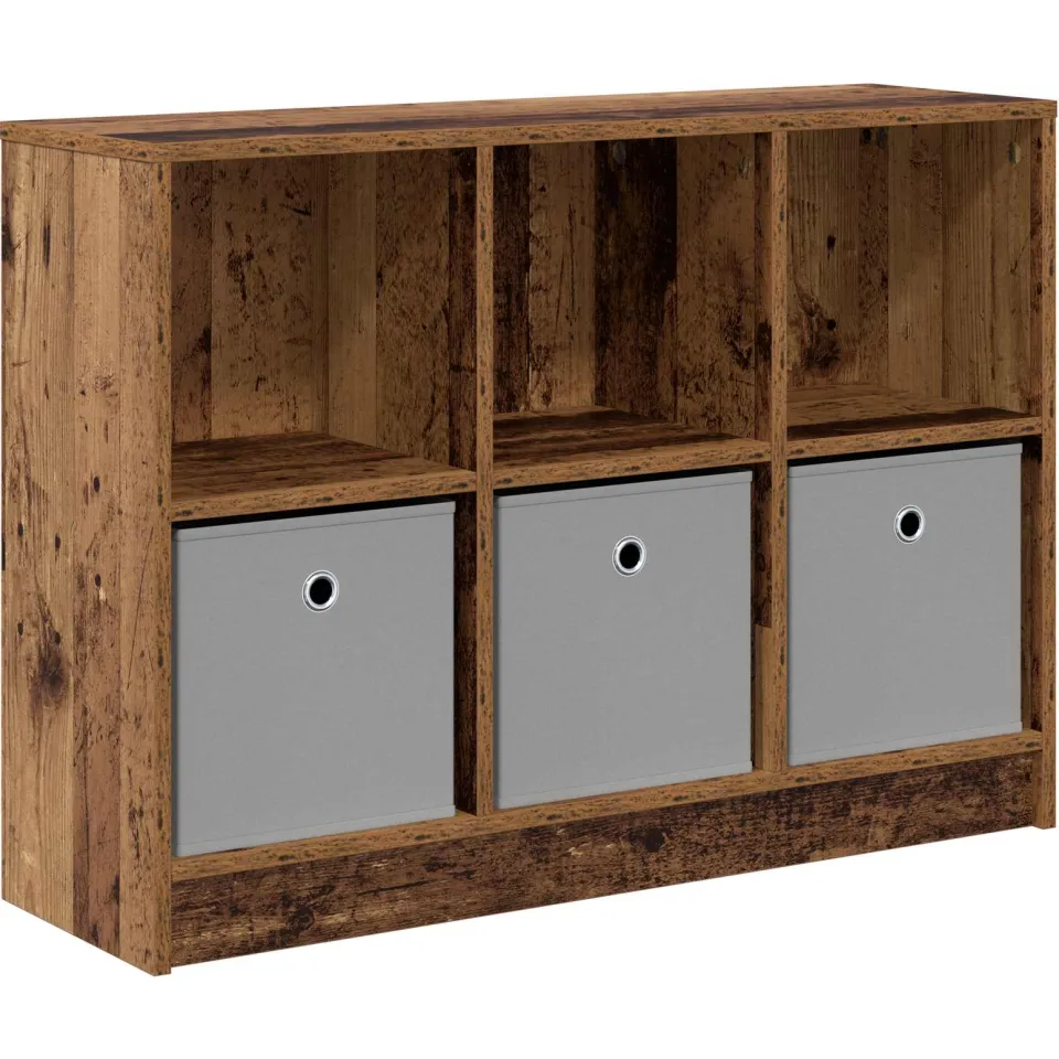 vidaXL Dressoir Oudhout 88,5 x 27,5 x 63,5 cm bruin, foto 3