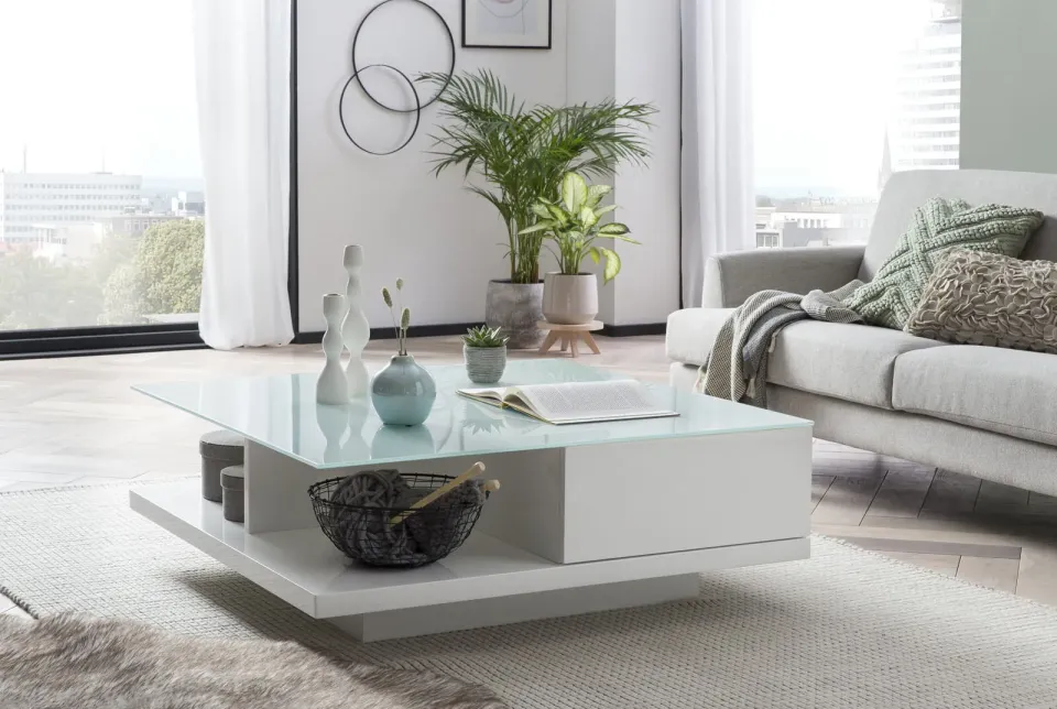 salontafel Sabrosa hoogglans wit, foto 2