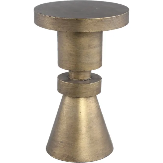 PTMD COLLECTION PTMD Lox Bijzettafel - 30 x 30 x 48 cm - Metaal - Goud