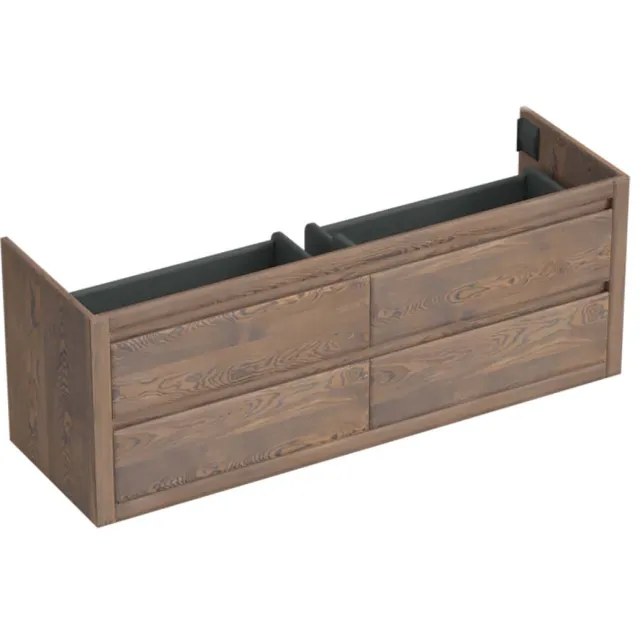 Forzalaqua Onderkast Forzalaqua Gela 160x51x60 Cm 4 Softclose Lades Eiken Havanna Bruin