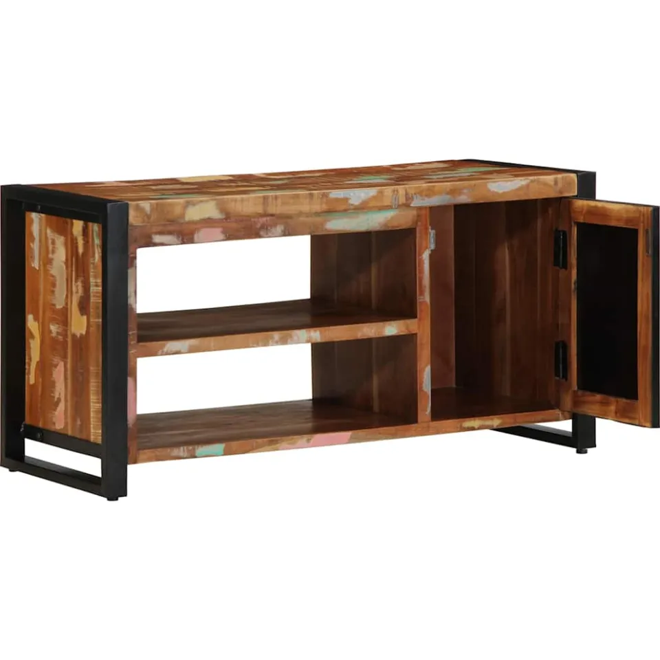 vidaXL Schoenenbank Multikleur 100 x 40 x 50 cm meerkleurig, foto 2