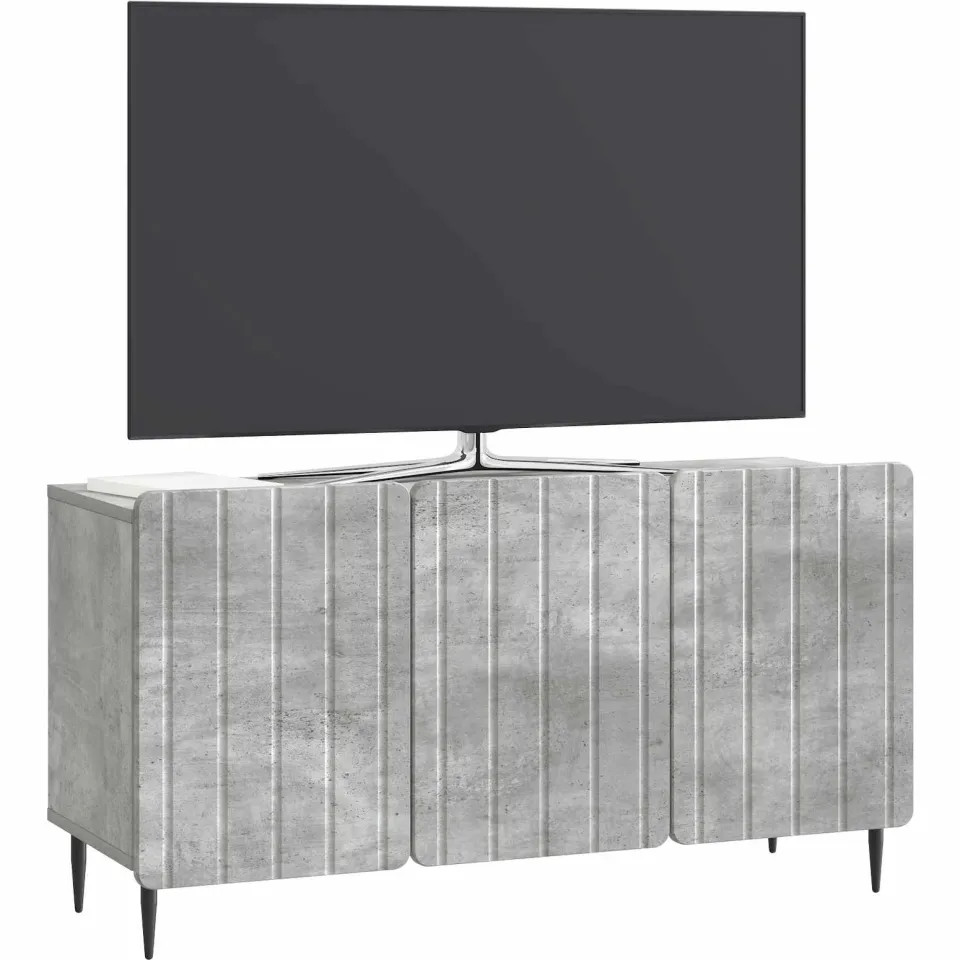 vidaXL TV-kast 99 x 34,5 x 52 cm Betongrijs Bewerkt hout
