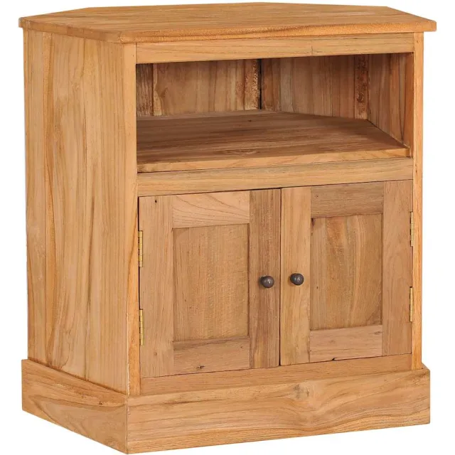 vidaXL Hoekkast 60x45x60 cm massief teakhout Bruin