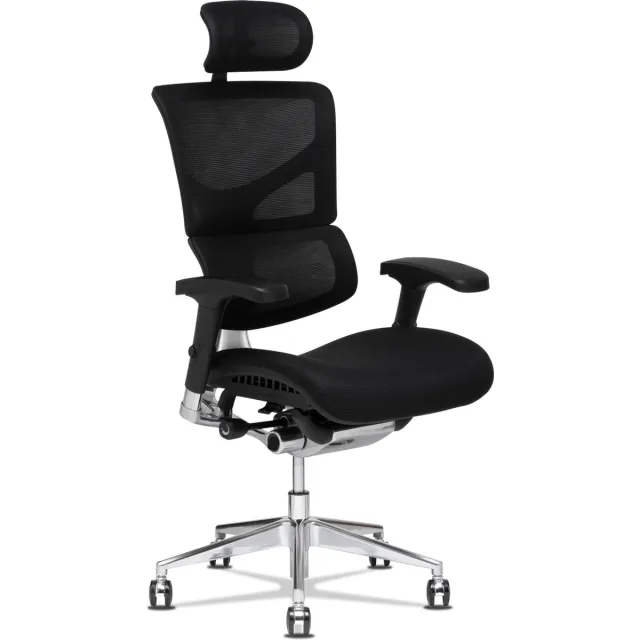 Conturio Platinum bureaustoel 4D armleggers Zwart