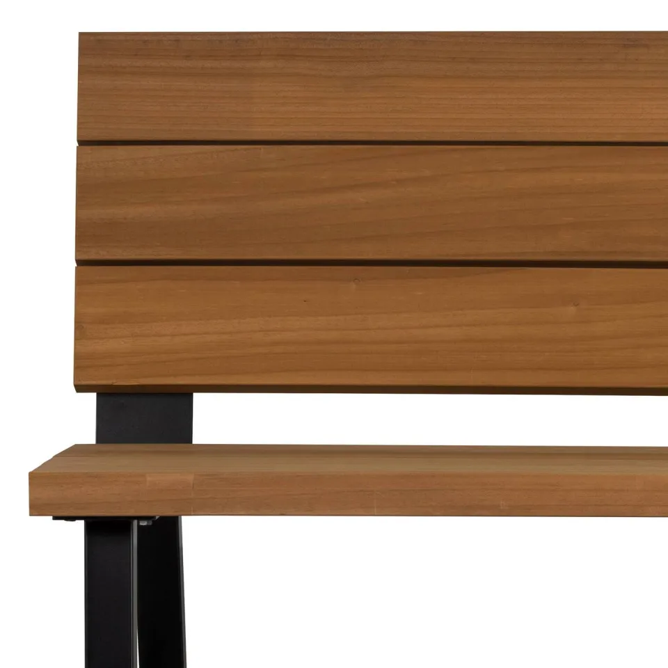 WOOOD Banco Tuinbank - Hout/Metaal - Naturel - 78x132x82, foto 5