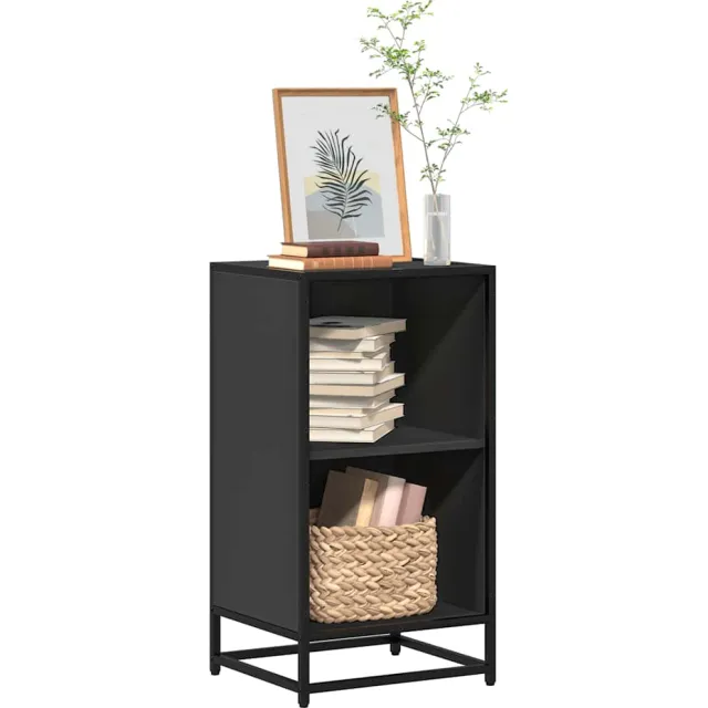 vidaXL Boekenkast 40x35x76 cm bewerkt hout zwart