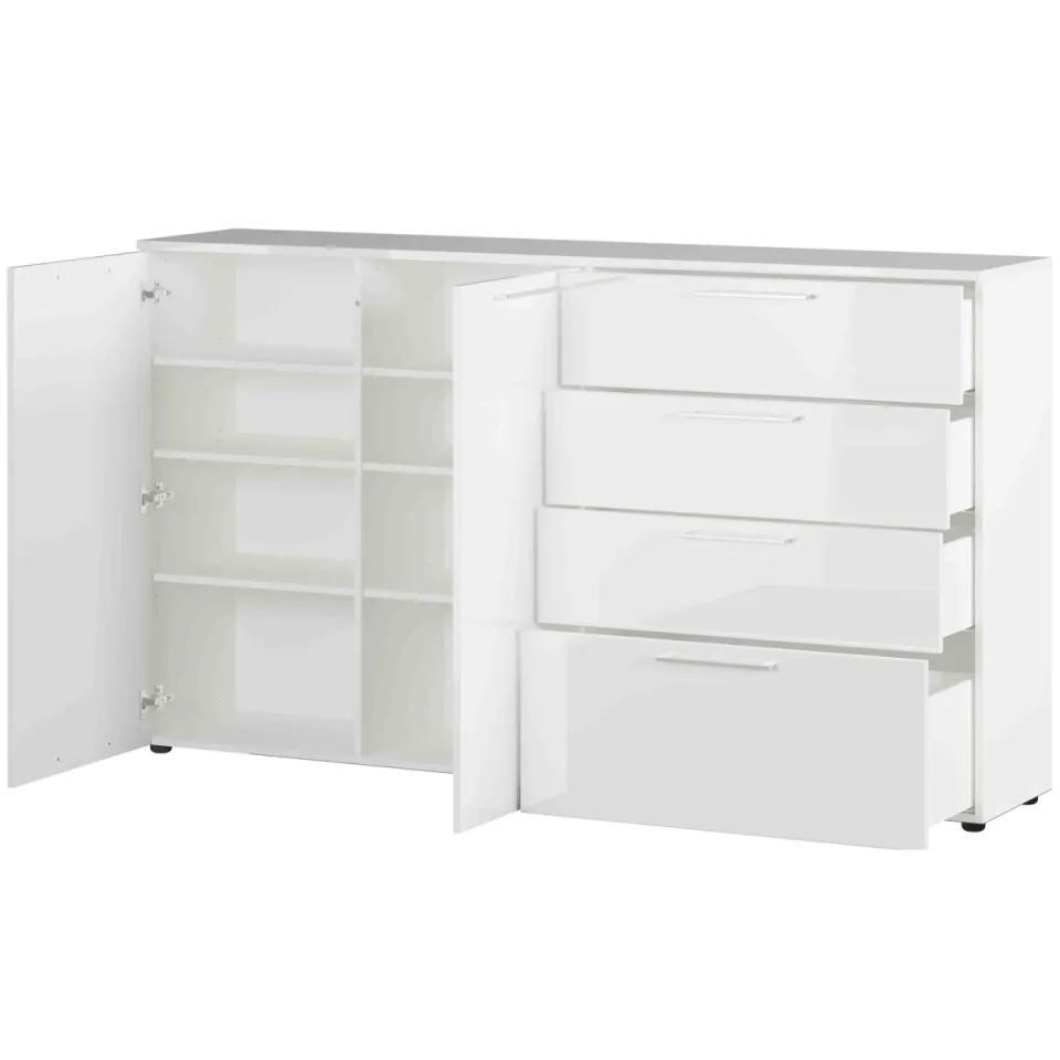 dressoir Linde hoogglans wit, foto 3