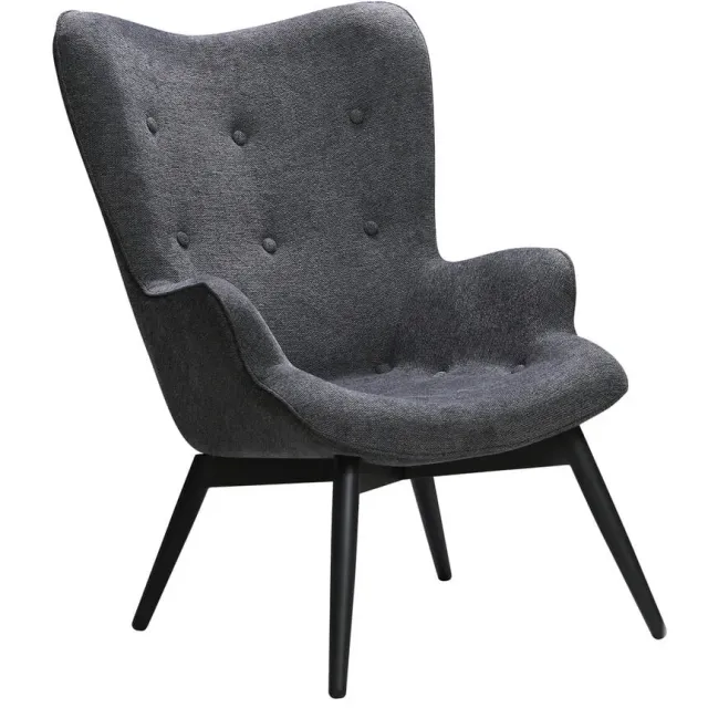 fauteuil Lisanne donkergrijs