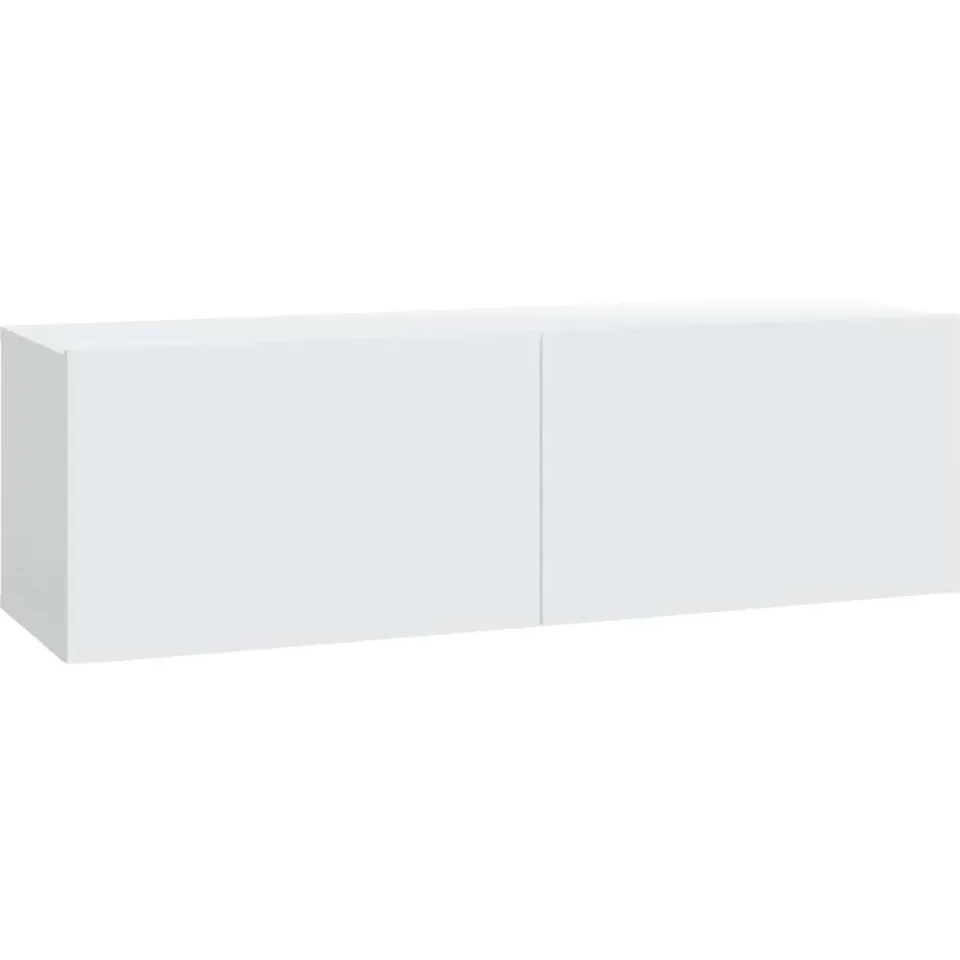 vidaXL Tv-wandmeubels 4 st 100x30x30 cm wit