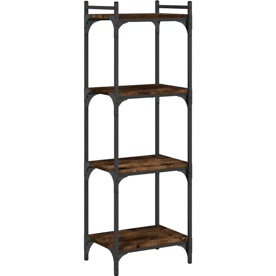 vidaXL Boekenkast 4-laags 40x30x120 cm bewerkt hout gerookt eikenkleur, foto 3