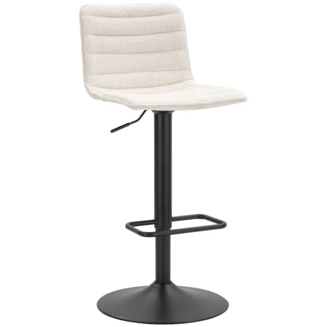Mauro Ferretti Barkruk Lift High White 43×49,5×85,5 cm Zwart