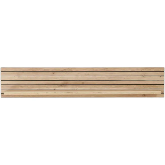 Stella Trading CORE Wandplank in Artisan Oak Look - Veelzijdige wandplank met LED-verlichting - 120 x 22 x 23 cm (B/H/D) multi