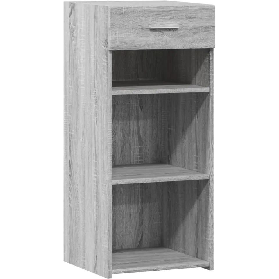 vidaXL Dressoir 40x42,5x93 cm bewerkt hout grijs sonoma eikenkleur, foto 3