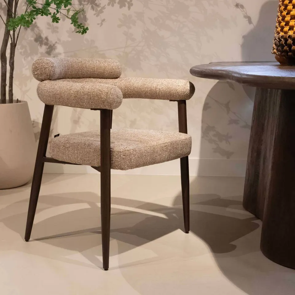 Giga Meubel Lidingö eetkamerstoel taupe, foto 5