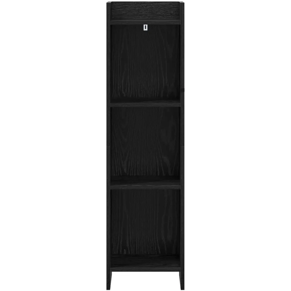 vidaXL Boekenkast Zwart eiken 30 x 30 x 111 cm Bewerkt hout, foto 4
