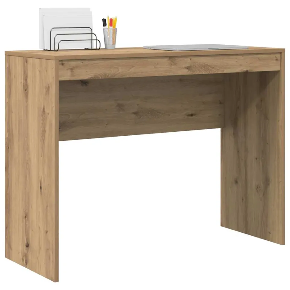 vidaXL Bureau Artisan Eiken 100 x 40 x 76 cm Bruin