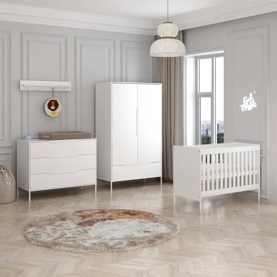 Born Lucky Babykamer Santiago Wit 3-Delig, foto 4