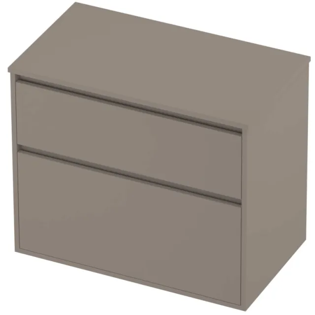 Proline Deck Badmeubelset Greeploos Asymmetrisch Kader 80x46x67 cm Clay Beige