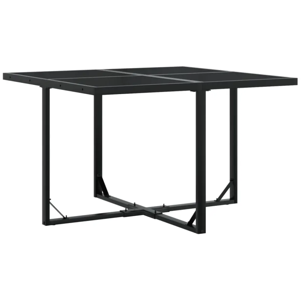 vidaXL 5-delige Tuinset met kussens poly rattan zwart, foto 3