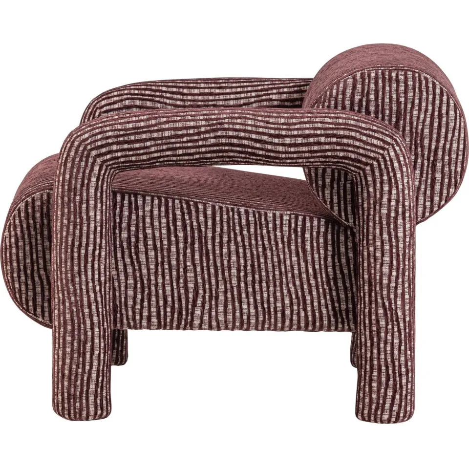 WOOOD Lenny Fauteuil - Dessin - Grijsblauw - 65x76x82, foto 4