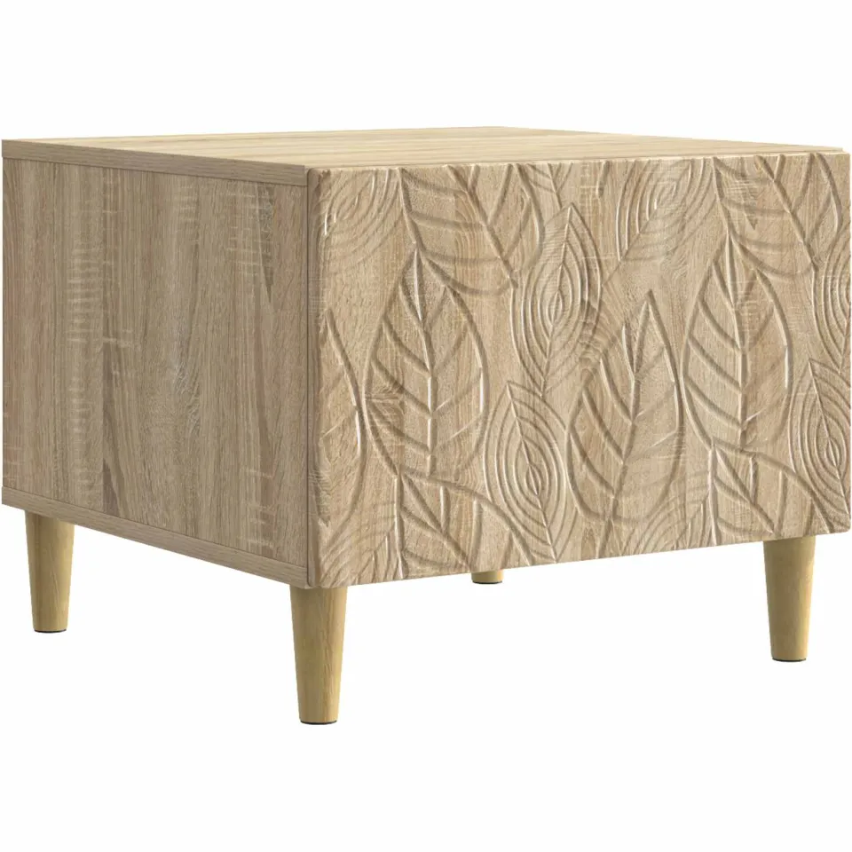vidaXL Salontafel Sonoma Eiken 50 x 49 x 40 cm Bewerkt hout Bruin