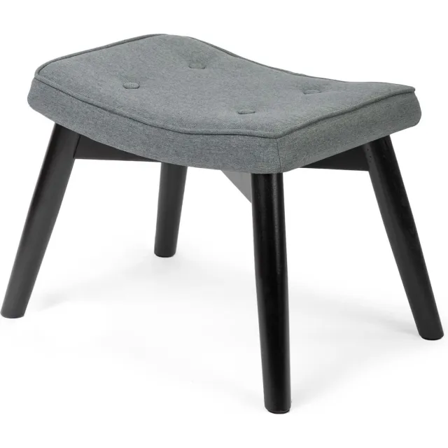 Sofotel Norse - Voetenbankje - Donkergrijze polyester bekleding - Scandinavische stijl Donkergrijs
